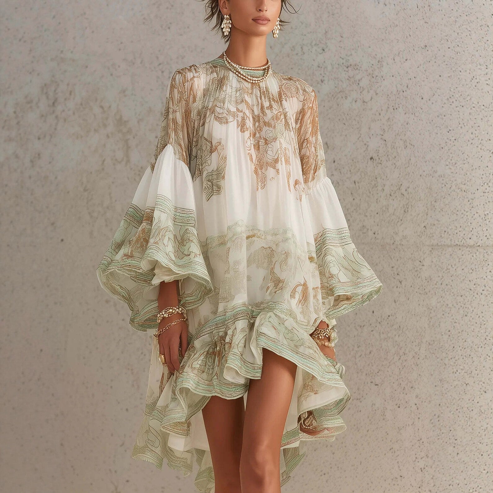 Ruffle Hem Boho Dress | Floral Lantern Sleeve Dress
Boho Floral Mini Dress | Ruffle Hem Style
Vintage Floral Dress | Lantern Sleeve Mini
Bohemian Ruffle Dress | Floral Print Outfit
Floral Mini Dress | Chic Boho Style