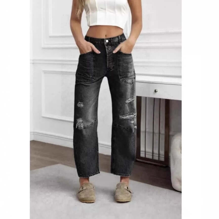 Streetwear Distressed Jeans | Vintage Wide-Leg Jeans
Retro Patchwork Jeans | Wide-Leg Denim Pants
Vintage Distressed Denim | Casual Streetwear Jeans
Urban Wide-Leg Jeans | Retro Patchwork Style
Distressed Cargo Jeans | Trendy Vintage Denim